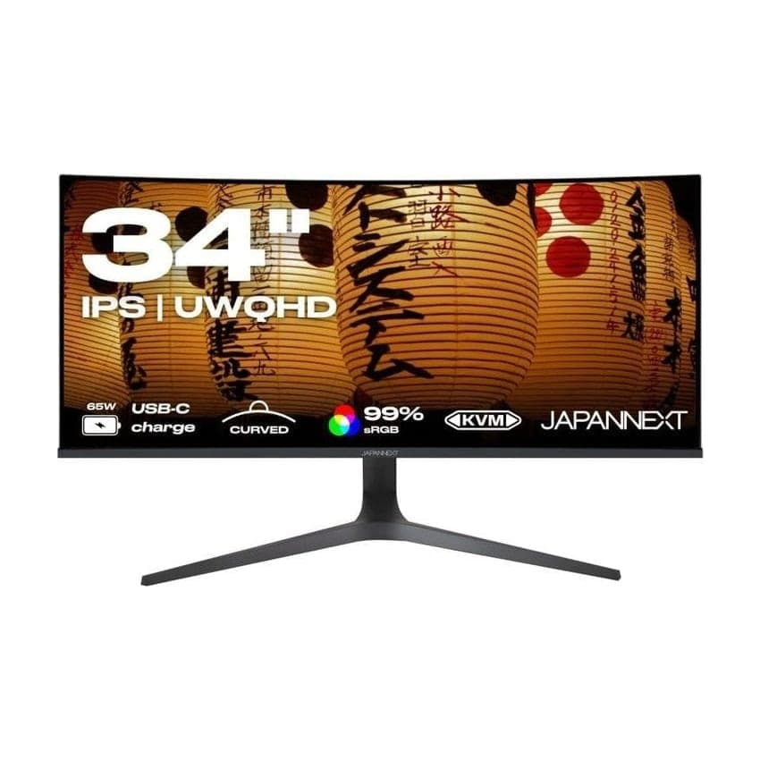 Japannext JN-IPSC34UWQHDR-C65W-H 34" UltraWide Monitor