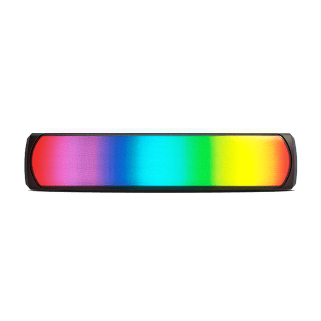 Krom K-Pop Barra de sonido Bluetooth con luz RGB y ranura para tarjeta TF