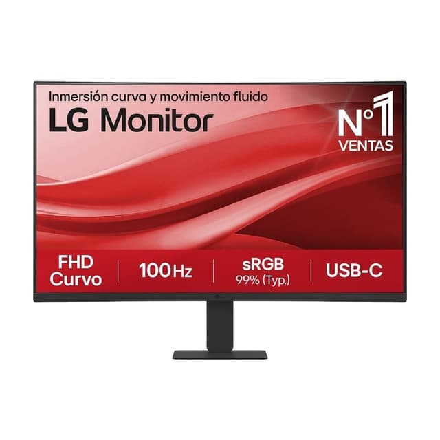 LG 27U421A-B Monitor 27'' FHD Curvo 100 Hz 5 ms USB-C