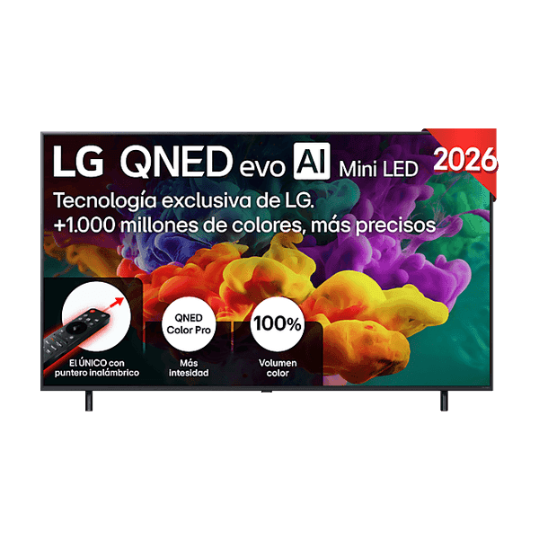 LG 65QNED85B6B QNED evo Mini LED 65" UHD 4K Smart TV α8 AI Processor Gen3