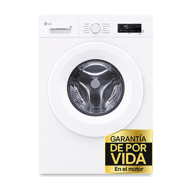LG F4X1008NWH Lavadora de carga frontal 8 kg