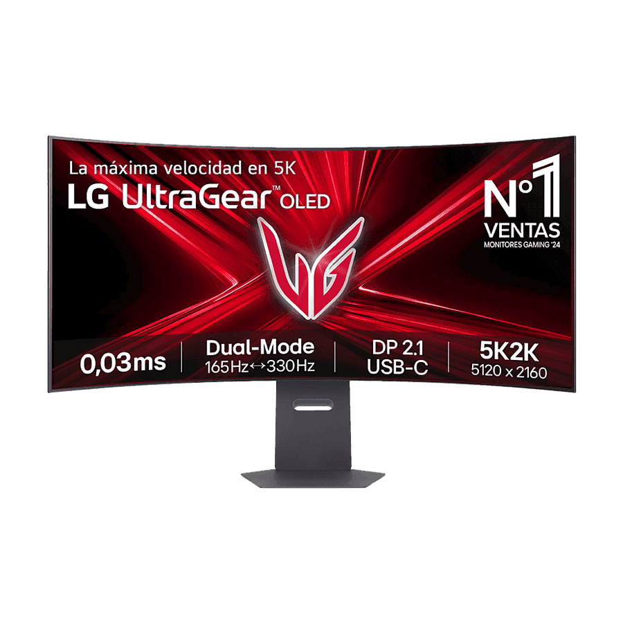LG UltraGear 45GX950A-B 45" OLED 5K2K WQHD (5121x2160) DualMode 165/330Hz 0.03 ms Curvo 800R