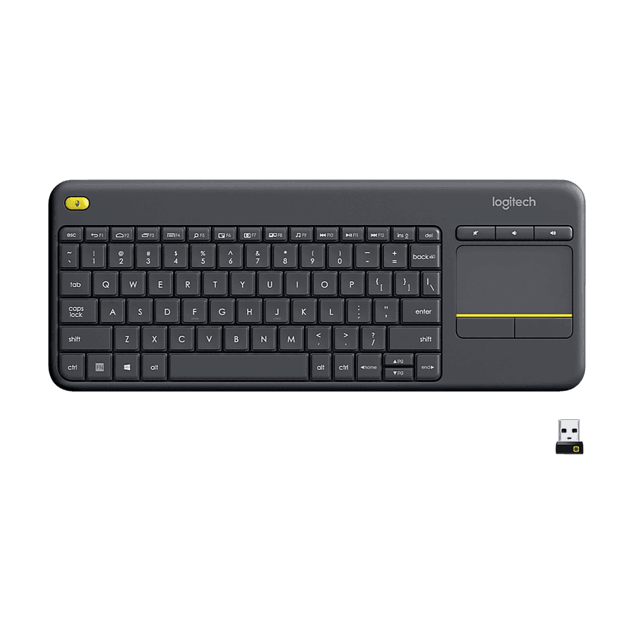 Logitech K400 Plus Teclado inalámbrico con touchpad QWERTY Español