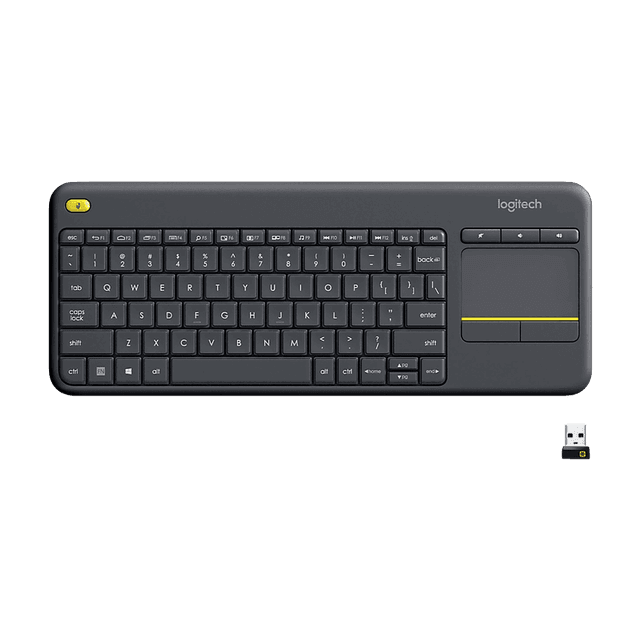 Logitech K400 Plus Teclado inalámbrico con touchpad QWERTY Español