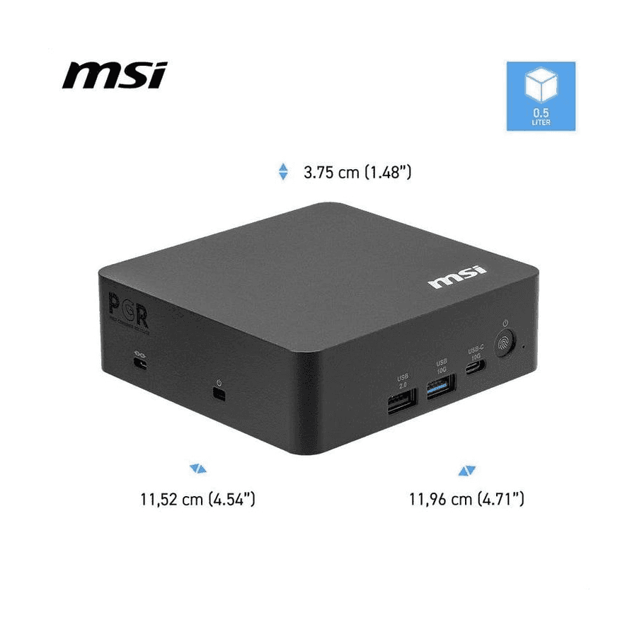 MSI Cubi NUC AI+ 3MG-002EU Intel Core Ultra 9 386H 32GB 1TB SSD Windows 11 Pro