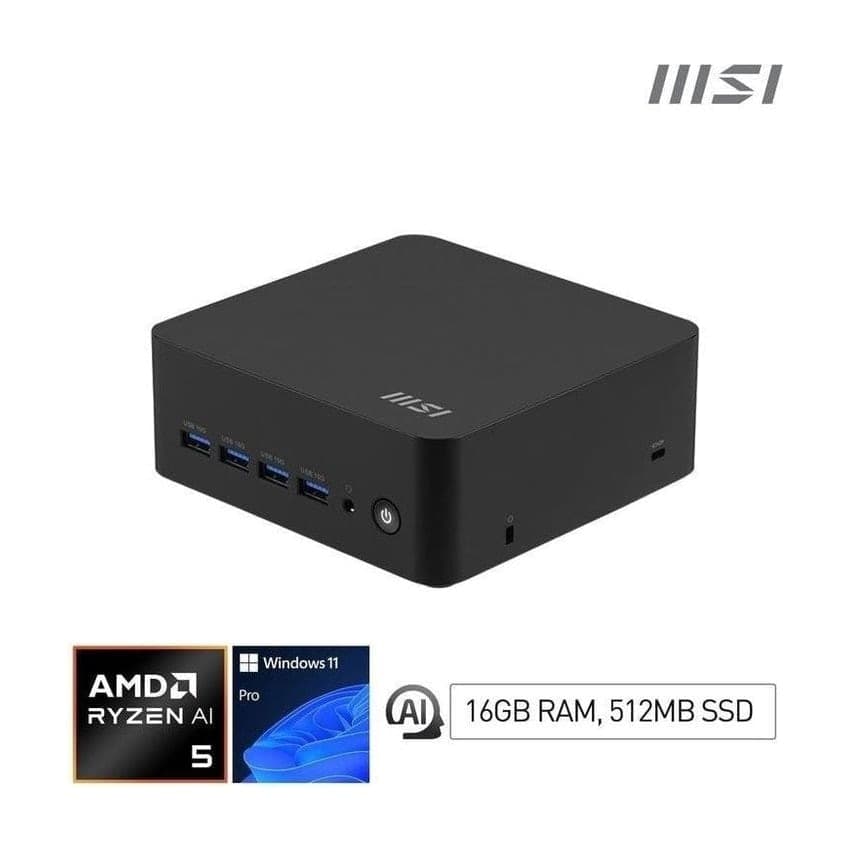 MSI Cubi Z AI 8M Ryzen 5 8845HS 16GB 512GB Windows 11 Pro