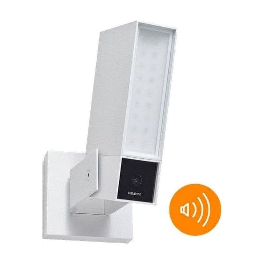 Netatmo Cámara Exterior Inteligente con Sirena WiFi FullHD