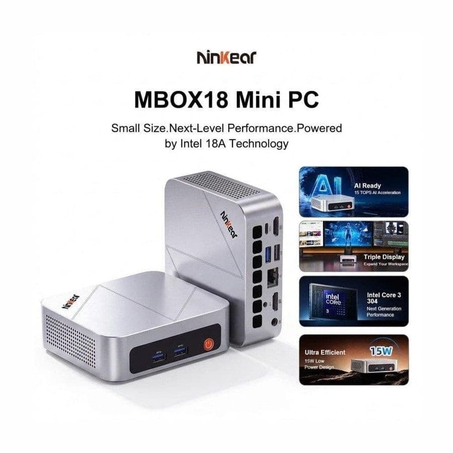 Ninkear MBOX 18 Intel Core 3 304 12GB 512GB SSD Windows 11
