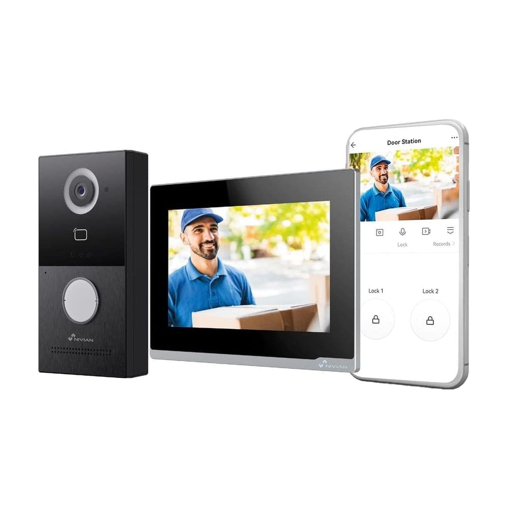 Nivian NVS-VIDEOINTERCOM-2W Videoportero WiFi 7" Táctil