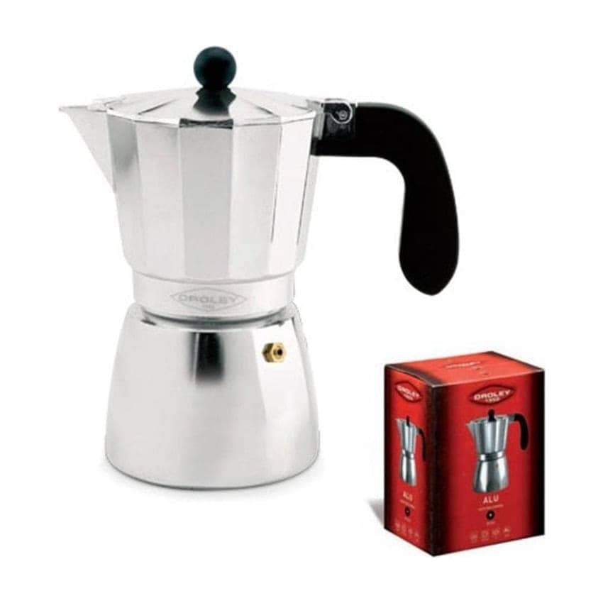 Oroley Alu Cafetera Italiana de Aluminio 3 Tazas