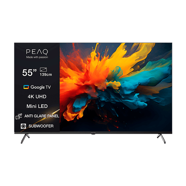 PEAQ PTV 55GMU-5026C AG 55" Mini LED 4K UHD HDR10 Smart TV (Google)