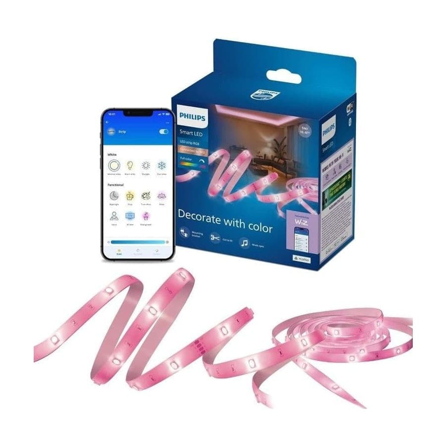 Philips Connected by WiZ Tira LED inteligente 5 m RGB