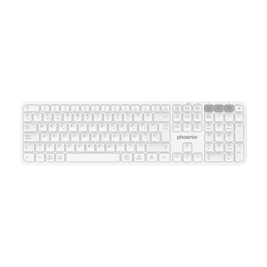Phoenix Technologies K300 Teclado inalámbrico multidispositivo Bluetooth y 2.4 GHz