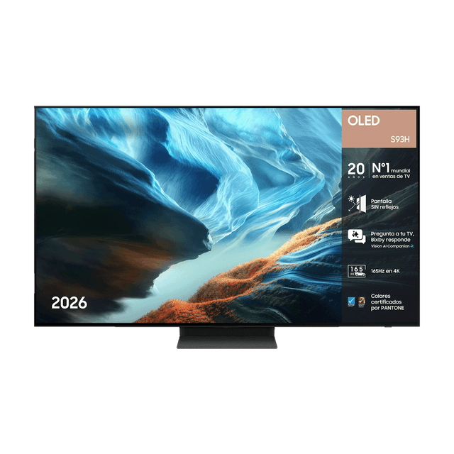 Samsung OLED S93H Vision AI 55" 4K 165Hz Sin Reflejos Smart TV