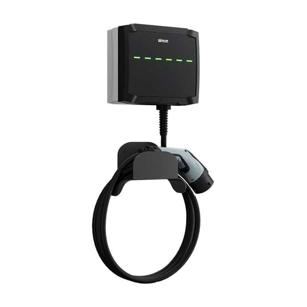 SIMON Cargador Vehículo Pared Cable 5 m T2 7.4 kW Monofásico