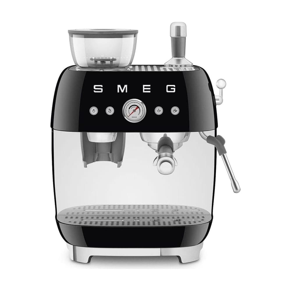 Smeg EGF03BLEU Cafetera espresso manual con molinillo