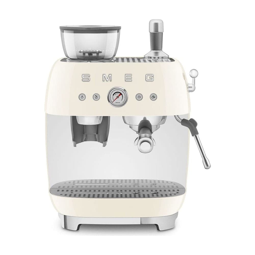 Smeg EGF03CREU Cafetera espresso manual con molinillo integrado