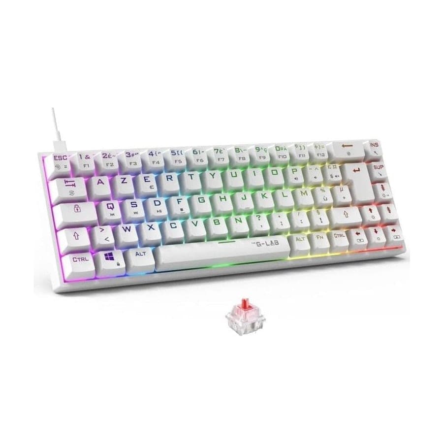 The G-Lab Keyz Titanium Teclado mecánico compacto español