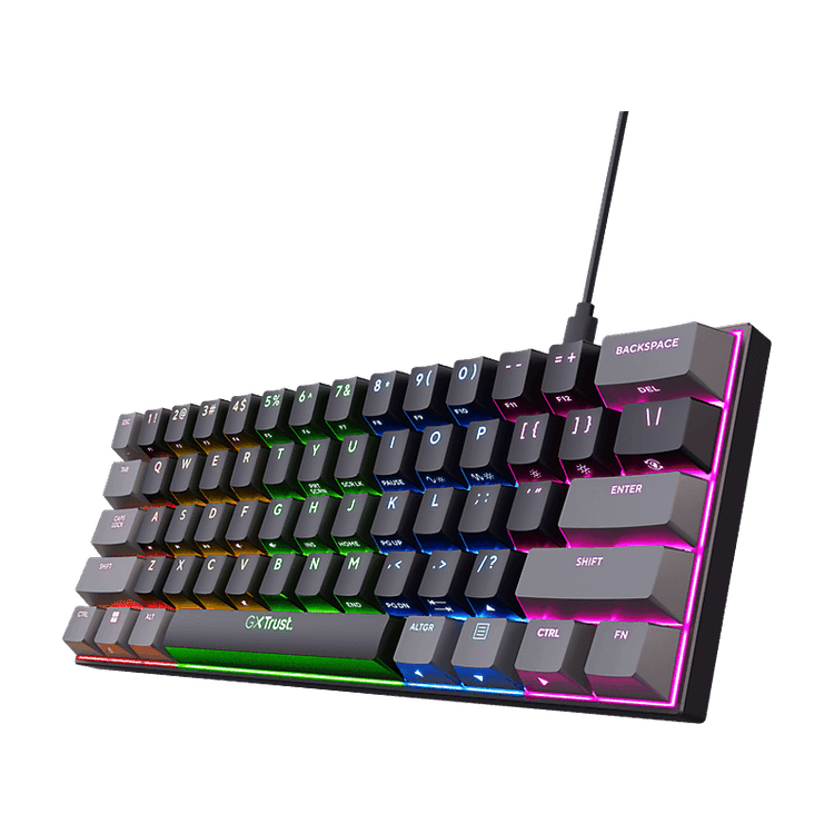 Trust GXT 867 Acira 60% Mechanical Gaming Keyboard Outemu Red
