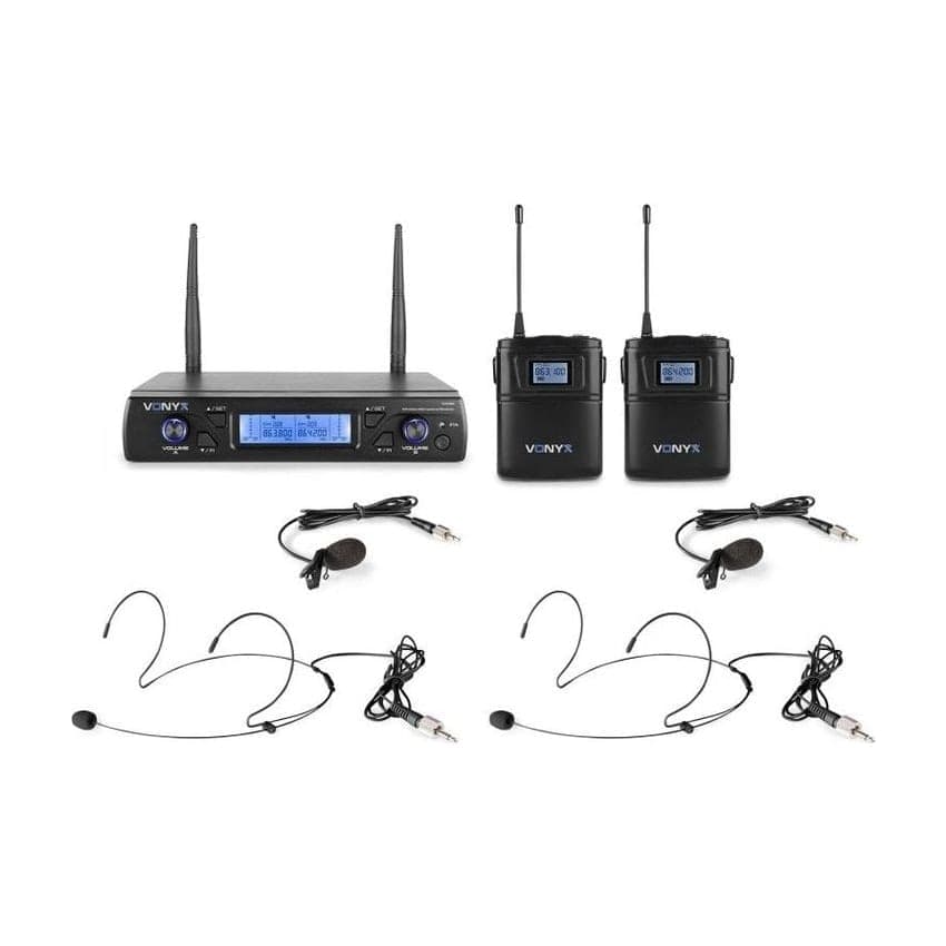 Vonyx WM62B Micrófono Inalámbrico UHF
