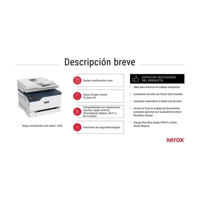 Xerox C235V Impresora multifunción láser color